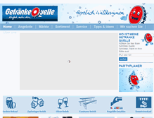 Tablet Screenshot of getraenke-quelle.net
